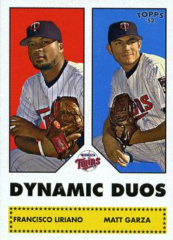 2006 Topps '52 Rookies - Dynamic Duos #DD6 Francisco Liriano / Matt Garza Front