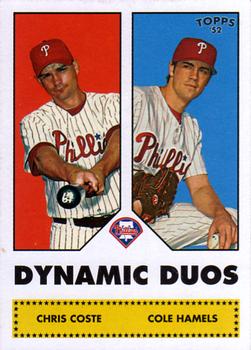 2006 Topps '52 Rookies - Dynamic Duos #DD8 Chris Coste / Cole Hamels Front