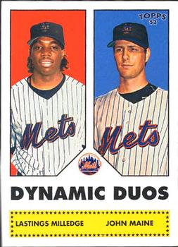 2006 Topps '52 Rookies - Dynamic Duos #DD7 Lastings Milledge / John Maine Front