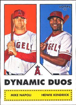 2006 Topps '52 Rookies - Dynamic Duos #DD9 Mike Napoli / Howie Kendrick Front