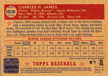 2006 Topps '52 Rookies - Signatures #52S-CHJ Chuck James Back