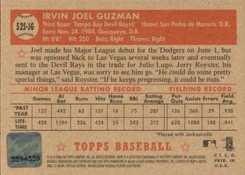 2006 Topps '52 Rookies - Signatures #52S-JG Joel Guzman Back