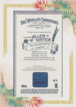 2006 Topps Allen & Ginter - Autographs #AGA-CU Chase Utley Back