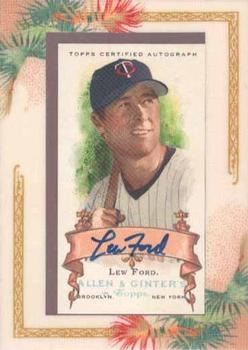 2006 Topps Allen & Ginter - Autographs #AGA-LF Lew Ford Front