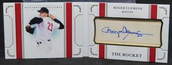 2019 Panini National Treasures - Cut Signature Booklets Names #CSB-RC Roger Clemens Front