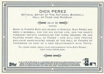 2006 Topps Allen & Ginter - Dick Perez Original Sketches #24 Ichiro Suzuki Back