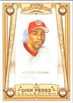 2006 Topps Allen & Ginter - Dick Perez Sketches #30 Alfonso Soriano Front