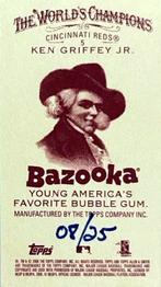 2006 Topps Allen & Ginter - Mini Bazooka #5 Ken Griffey Jr. Back