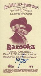 2006 Topps Allen & Ginter - Mini Bazooka #271 Lloyd Waner Back
