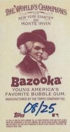 2006 Topps Allen & Ginter - Mini Bazooka #282 Monte Irvin Back