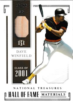 2019 Panini National Treasures - Hall of Fame Materials #HOF-DW Dave Winfield Front