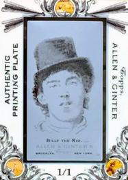2006 Topps Allen & Ginter - Mini Printing Plates Black #347 Billy The Kid Front
