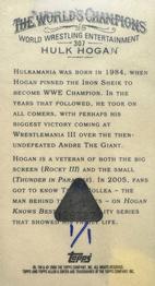 2006 Topps Allen & Ginter - Mini Wood #307 Hulk Hogan Back