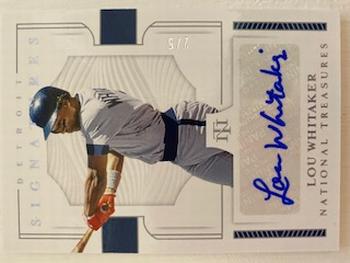 2019 Panini National Treasures - Signatures Holo Silver #S-LW Lou Whitaker Front