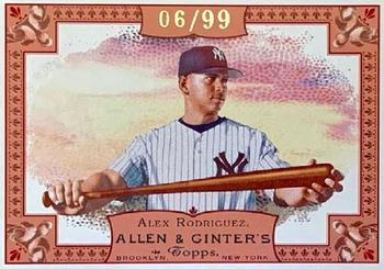 2006 Topps Allen & Ginter - Rip Cards #RIP36 Alex Rodriguez Hands Out Front