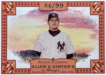2006 Topps Allen & Ginter - Rip Cards #RIP48 Roger Clemens Front