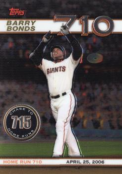 2006 Topps Chrome - Chase to 715 #BBC11 Barry Bonds Front
