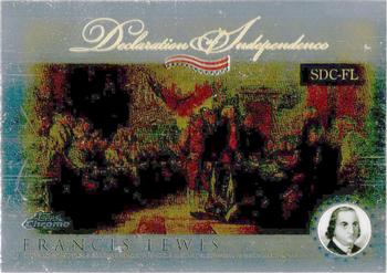 2006 Topps Chrome - Declaration of Independence #SDC-FL Francis Lewis Front