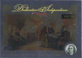 2006 Topps Chrome - Declaration of Independence #SDC-SA Samuel Adams Front