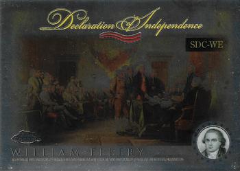 2006 Topps Chrome - Declaration of Independence #SDC-WE William Ellery Front