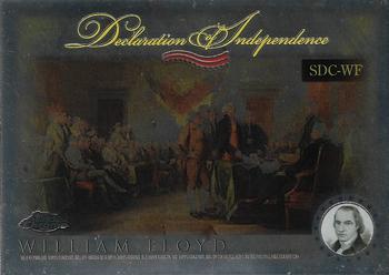 2006 Topps Chrome - Declaration of Independence #SDC-WF William Floyd Front