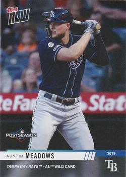 2019 Topps Now Postseason Tampa Bay Rays #PS-136 Austin Meadows Front