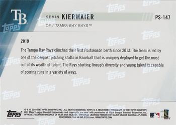 2019 Topps Now Postseason Tampa Bay Rays #PS-147 Kevin Kiermaier Back