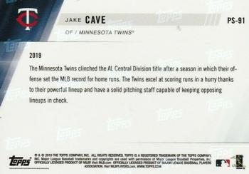 2019 Topps Now Postseason Minnesota Twins #PS-91 Jake Cave Back