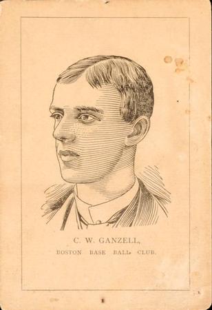1889 Number 7 Cigars Boston Beaneaters (N526) #NNO Charlie Ganzel Front