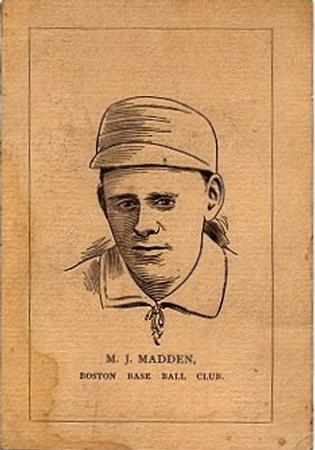1889 Number 7 Cigars Boston Beaneaters (N526) #NNO Kid Madden Front