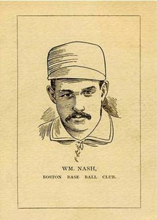 1889 Number 7 Cigars Boston Beaneaters (N526) #NNO Billy Nash Front