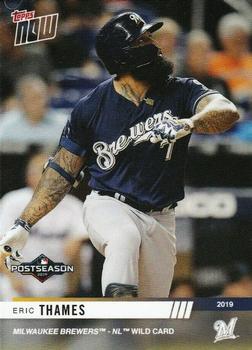 2019 Topps Now Postseason Milwaukee Brewers #PS-113 Eric Thames Front