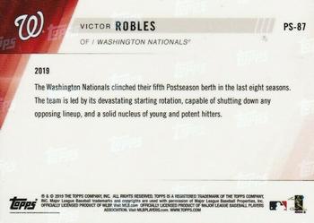 2019 Topps Now Postseason Washington Nationals #PS-87 Victor Robles Back
