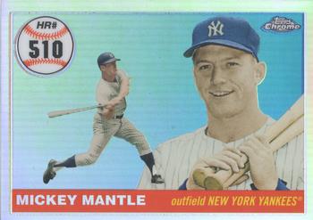 2006 Topps Chrome - Mickey Mantle Home Run History Refractors #MHRC510 Mickey Mantle Front