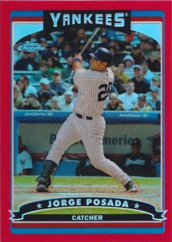 2006 Topps Chrome - Red Refractors #18 Jorge Posada Front