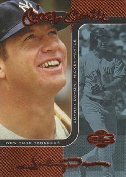 2006 Topps Co-Signers - Changing Faces Blue #DUO-C 7 Mickey Mantle / Johnny Damon Front