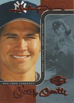 2006 Topps Co-Signers - Changing Faces Blue #DUO-B 47 Johnny Damon / Mickey Mantle Front