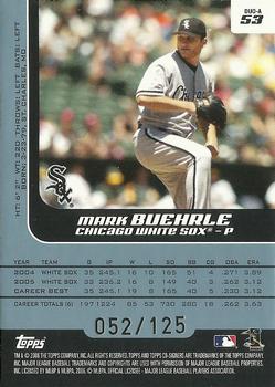 2006 Topps Co-Signers - Changing Faces Blue #DUO-A 53 Mark Buehrle / Paul Konerko Back