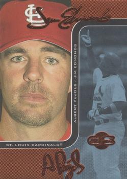 2006 Topps Co-Signers - Changing Faces Blue #DUO-B 69 Jim Edmonds / Albert Pujols Front