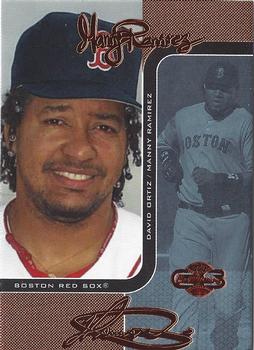 2006 Topps Co-Signers - Changing Faces Blue #DUO-A 73 Manny Ramirez / David Ortiz Front