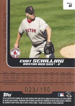 2006 Topps Co-Signers - Changing Faces Bronze #DUO-A  6 Curt Schilling / Josh Beckett Back