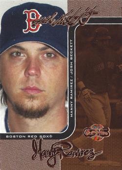 2006 Topps Co-Signers - Changing Faces Bronze #DUO-C 35 Josh Beckett / Manny Ramirez Front