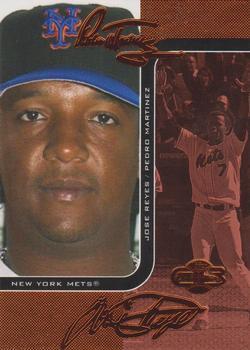 2006 Topps Co-Signers - Changing Faces Bronze #DUO-A 38 Pedro Martinez / Jose Reyes Front