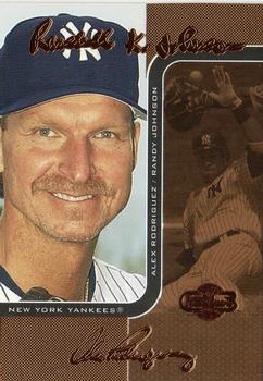 2006 Topps Co-Signers - Changing Faces Bronze #DUO-A 41 Randy Johnson / Alex Rodriguez Front