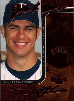 2006 Topps Co-Signers - Changing Faces Bronze #DUO-C 48 Joe Mauer / Torii Hunter Front