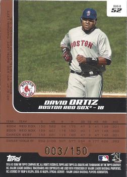 2006 Topps Co-Signers - Changing Faces Bronze #DUO-B 52 David Ortiz / Curt Schilling Back