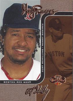 2006 Topps Co-Signers - Changing Faces Bronze #DUO-B 73 Manny Ramirez / Curt Schilling Front