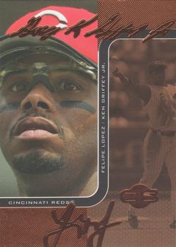 2006 Topps Co-Signers - Changing Faces Bronze #DUO-B 95 Ken Griffey Jr. / Felipe Lopez Front