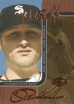 2006 Topps Co-Signers - Changing Faces Gold #DUO-A 53 Mark Buehrle / Paul Konerko Front