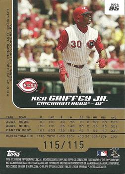 2006 Topps Co-Signers - Changing Faces Gold #DUO-A 95 Ken Griffey Jr. / Austin Kearns Back